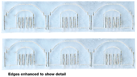 Super Detailing Parts for Branchline Trains Heavyweight Cars -- Reinforcement Dividers - pkg(6)