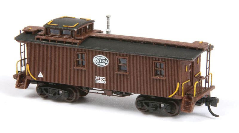 New York Central 19000 Series Wood Caboose - Laser-Cut Wood Kit -- Includes Decals, Less Trucks and Couplers