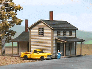 Two-Story Section House - LASERkit(R) -- Kit - 2 x 2-1/2 x 1-1/2"  5.1 x 6.4 x 3.8cm