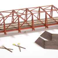 Wood Truss Auto Bridge -- Laser-Cut Wood Kit - 9-1/2 x 3 x 2"  24.1 x 7.6 x 5.1cm Long