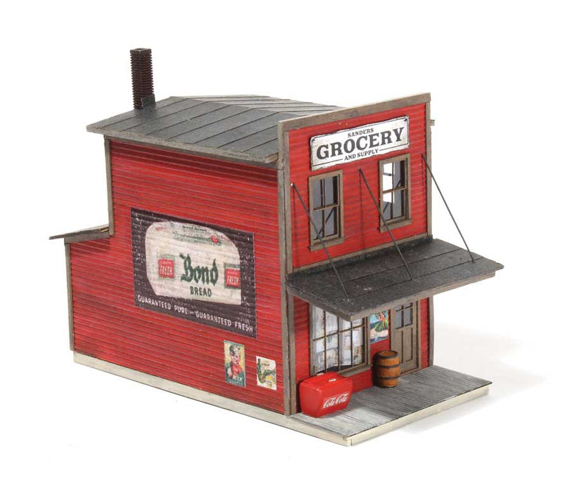 Sanders Grocery and Supply -- Laser-Cut Wood Kit - 2-1/2 x 4-3/4 x 3-3/8"  6.4 x 12.1 x 8.6cm-1