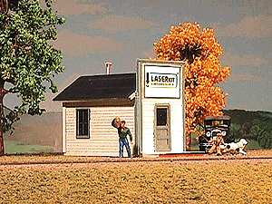 LASERkit Xpress (Easy-To-Build Laser-Cut Wood Kit) -- False-Front Store 1-1/2 x 2-1/2 x 2"  3.7 x 6.25 x 5cm
