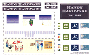 Building Window Dress-Up Kit -- Handy Hardware Store