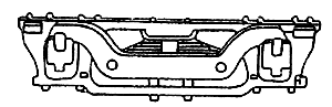 Tender Truck Sideframe -- Equalized Pedestal pkg(4)