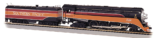 4-8-4 Steam Loco w/Smoke -- Southern Pacific "Daylight", GS-4 #4449