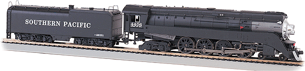 4-8-4 GS4 & Tender, Powered w/Smoke & Headlight -- "War Baby" Southern Pacific #4406