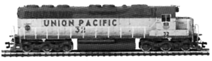 Spectrum EMD SD45 Diesel -- UP #16