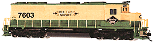 Spectrum Diesel SD45 Powered -- Reading #7603 Bee Line