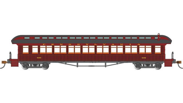 1900s-Era 60' Passenger Car - Ready to Run -- Pennsylvania Railroad #8169