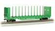 52' Centerbeam Bulkhead Flatcar - Ready to Run -- Burlington Northern #615816 (Cascade Green, white)