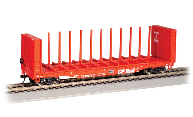 52' Centerbeam Bulkhead Flatcar - Ready to Run -- Canadian Pacific #316879