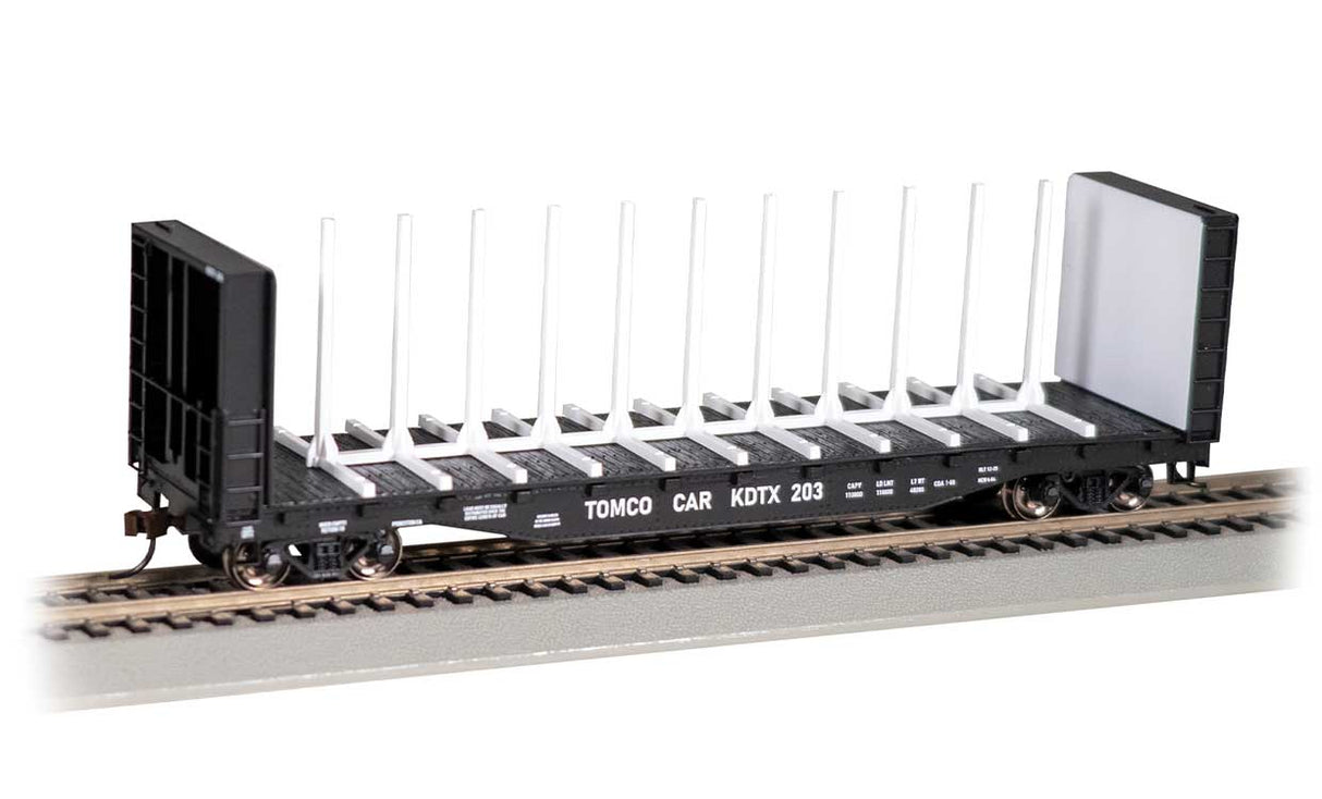 52' Centerbeam Bulkhead Flatcar - Ready to Run -- Tomco Car #203