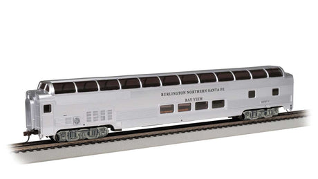 Budd 85' Full-Length Dome with Lights - Ready to Run - Silver Series(R) -- Burlington Northern Santa Fe #31 Bay View (silver)