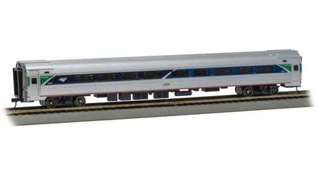 Amfleet 85' Coach - Ready to Run - Silver Series(R) -- Amtrak #82590 (Phase VII, stainless, blue, green)