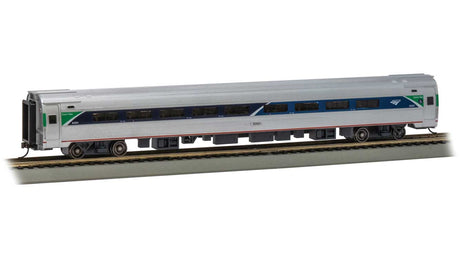 Amfleet 85' Coach - Ready to Run - Silver Series(R) -- Amtrak #82601 (Phase VII, stainless, blue, green)