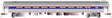 Amfleet 85' Coach - Ready to Run - Silver Series(R) -- Amtrak (Phase VI, Business Class, silver, blue, red)