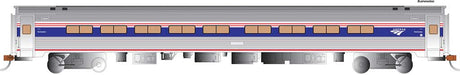Amfleet 85' Coach - Ready to Run - Silver Series(R) -- Amtrak (Phase VI, Business Class, silver, blue, red)