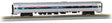 Amfleet 85' Cafe Diner - Ready to Run - Silver Series(R) -- Amtrak 43344 (Phase VI, Northeast Regional, silver, blue, red)