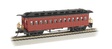1860 - 1880 Wood Coach - Ready to Run - Silver Series(R) -- Painted, Unlettered (red)-1