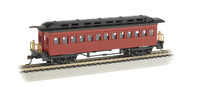 1860 - 1880 Wood Coach - Ready to Run - Silver Series(R) -- Painted, Unlettered (red)-1