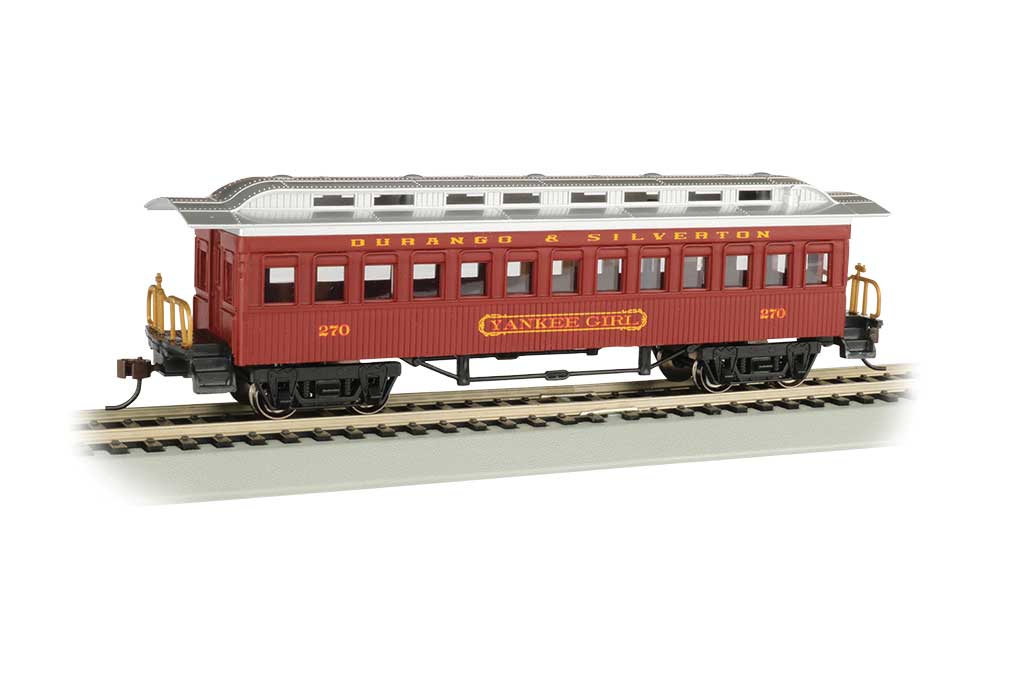 1860 - 1880 Wood Coach - Ready to Run - Silver Series(R) -- Durango & Silverton #270 "Yankee Girl" (red)