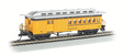 1860 - 1880 Wood Combine - Ready to Run - Silver Series(R) -- Durango & Silverton #213 "Home Ranch" (yellow, black, silver)-1