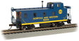 Slanted Offset-Cupola Caboose - Ready to Run -- Norfolk & Western #562832 (blue, yellow)