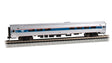 Budd Amfleet I Cafe Diner with Lighting - Ready to Run -- Amtrak (Phase VI, silver, blue, red, white)