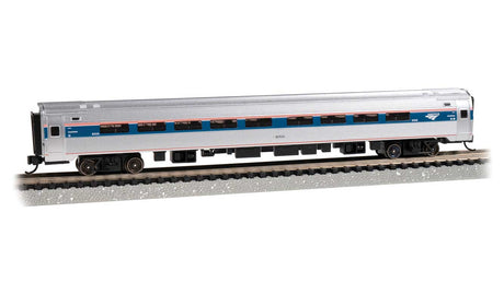 Budd Amfleet I Coach with Lighting - Ready to Run -- Amtrak 82526 (Phase VI, silver, blue, red, white)