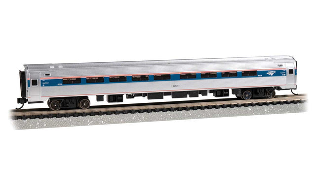 Budd Amfleet I Coach with Lighting - Ready to Run -- Amtrak 82526 (Phase VI, silver, blue, red, white)