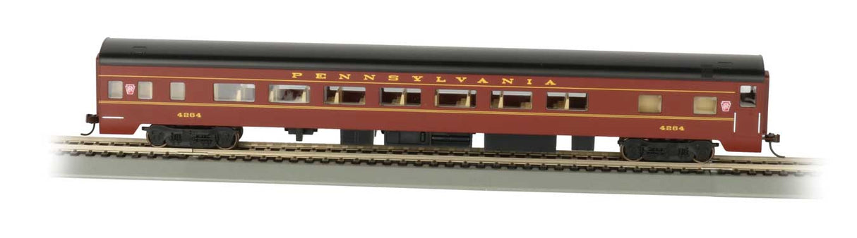 85' Smooth-Side Coach w/Lights - Ready to Run -- Pennsylvania Railroad