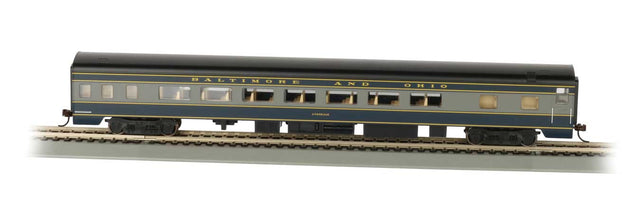 85' Smooth-Side Coach w/Lights - Ready to Run -- Baltimore & Ohio