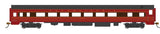 85' Smooth-Side Coach with Interior Lights - Ready to Run -- Pennsylvania Railroad #1 (Fleet of Modernism; Tuscan, red, black)-1