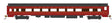 85' Smooth-Side Coach with Interior Lights - Ready to Run -- Pennsylvania Railroad #4251 (Fleet of Modernism; Tuscan, red, black)-1