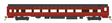 85' Smooth-Side Coach with Interior Lights - Ready to Run -- Pennsylvania Railroad #4263 (Fleet of Modernism; Tuscan, red, black)-1