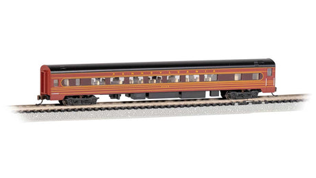 85' Smooth-Side Coach with Interior Lighting - Ready to Run -- Pennsylvania Railroad #4269 (Fleet of Modernism, brown, Tuscan)
