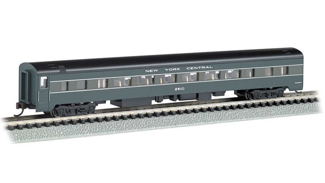 85' Smooth-Side Coach with Lights - Ready-to-Run - Silver Series(R) -- New York Central #2610 (2-Tone Gray)