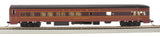 85' Smooth-Side Observation with Interior Lights - Ready to Run -- Pennsylvania Railroad Juniata Narrows (Fleet of Modernism, Tuscan, red, blac-2