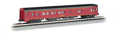 85' Smooth-Side Boat-Tail Observation w/Lighting - Ready to Run -- Norfolk & Western (maroon, black)