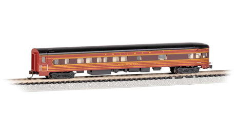 85' Smooth-Side Observation with Interior Lighting - Ready to Run -- Pennsylvania Railroad "Metropolitan View" (Fleet of Modernism, brown, Tusc