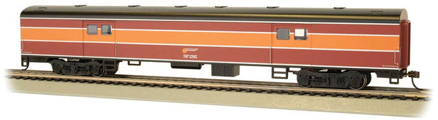 72' Smooth-Side Baggage - Ready to Run -- Southern Pacific #295 (Daylight; red, orange, black)
