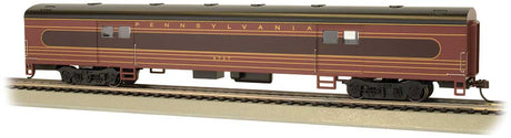72' Smooth-Side Baggage - Ready to Run -- Pennsylvania Railroad #6707 (Fleet of Modernism; Tuscan, red, black)