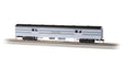 72' Smooth-Side Baggage - Ready to Run -- New York Central #5017 (1938 20th Century Ltd. Scheme; 2-Tone Gray, blue)