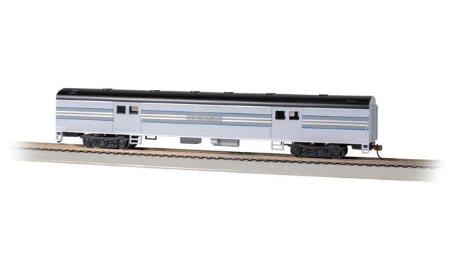 72' Smooth-Side Baggage - Ready to Run -- New York Central #5017 (1938 20th Century Ltd. Scheme; 2-Tone Gray, blue)