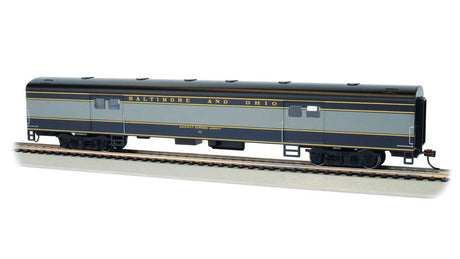 72' Smooth-Side Baggage - Ready to Run -- Baltimore & Ohio #761 (blue, gray)