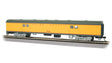 72' Smooth-Side Baggage - Ready to Run -- Union Pacific #5744 (Armour Yellow, gray, red)
