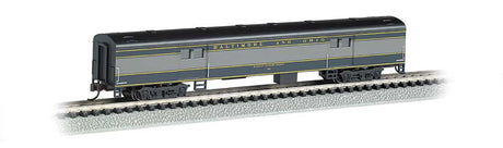 72' Smooth-Side Baggage Car - Ready to Run -- Baltimore & Ohio (blue, gray, black)