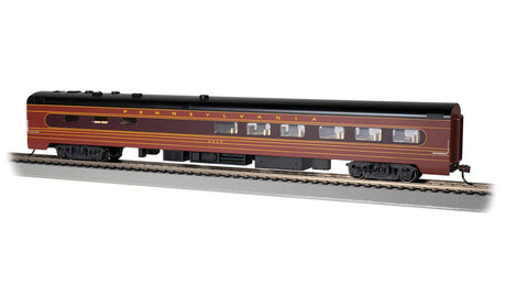 85' Smooth-Side Diner - Ready to Run -- Pennsylvania Railroad #4420 (Fleet of Modernism; red, Tuscan, black)