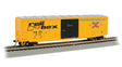 ACF 50'6" Outside-Braced Boxcar - Flashing Rear End Device - Ready to Run -- Railbox #32271 (yellow, black; Large Logo)