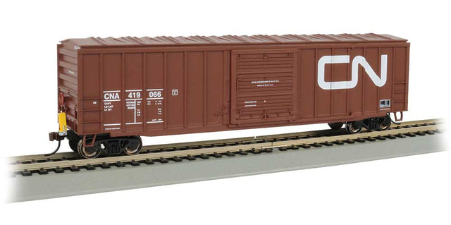 ACF 50'6" Outside-Braced Boxcar - Flashing Rear End Device - Ready to Run -- Canadian National CNA #419086 (Boxcar Red, Large Noodle Logo)